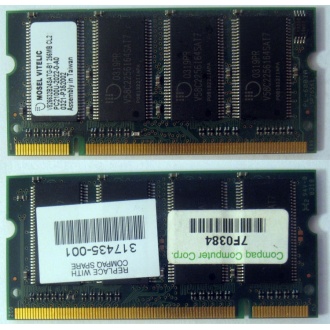 Модуль памяти 256MB DDR Memory SODIMM в Зеленограде, DDR266 (PC2100) в Зеленограде, CL2 в Зеленограде, 200-pin в Зеленограде, p/n: 317435-001 (для ноутбуков Compaq Evo/Presario) - Зеленоград